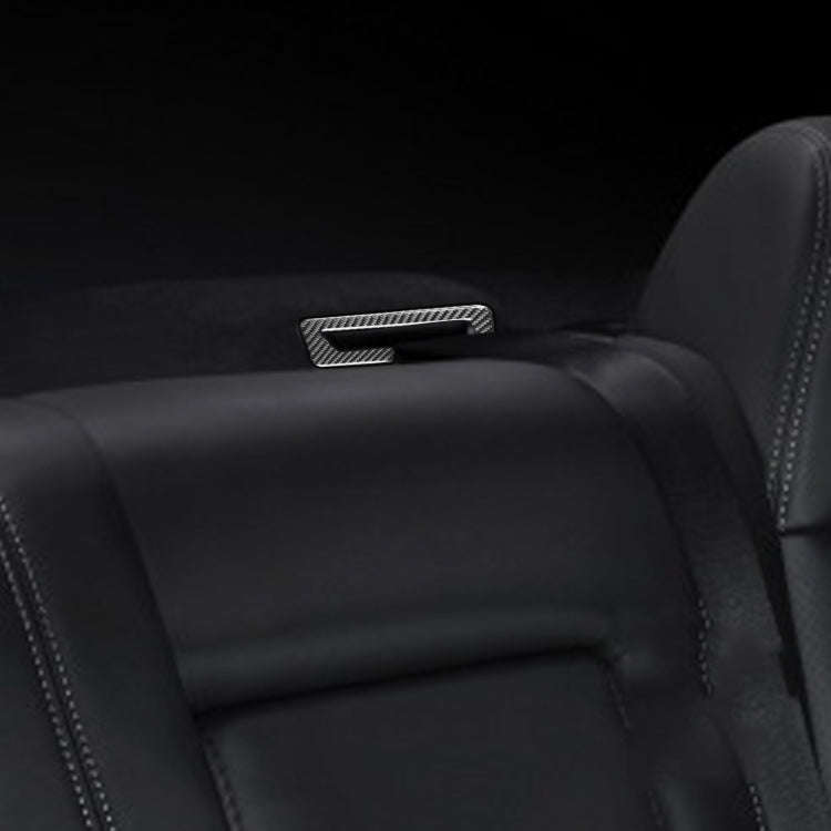 3 PCS / Set Carbon Fiber Car Seat Belt Panel Decorative Sticker for Dodge Challenger 2015 to Now,...