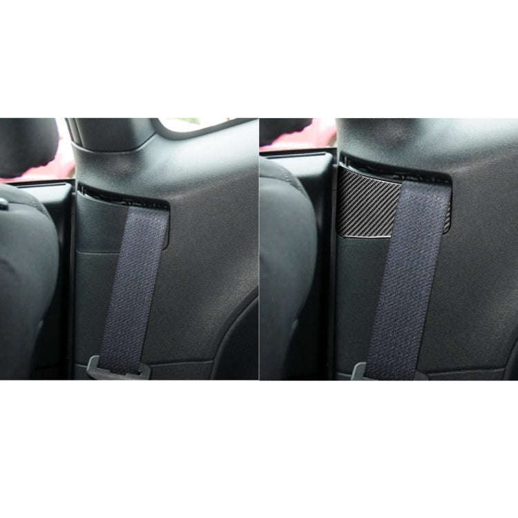 3 PCS / Set Carbon Fiber Car Seat Belt Panel Decorative Sticker for Dodge Challenger 2015 to Now,...