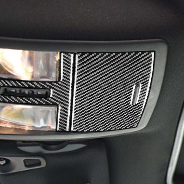 2 PCS / Set Carbon Fiber Car Reading Light Panel Decorative Sticker for Dodge Challenger 2015 to ...