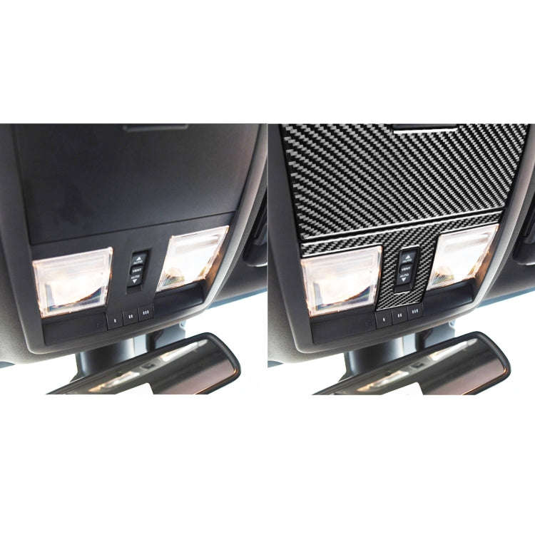 2 PCS / Set Carbon Fiber Car Reading Light Panel Decorative Sticker for Dodge Challenger 2015 to ...