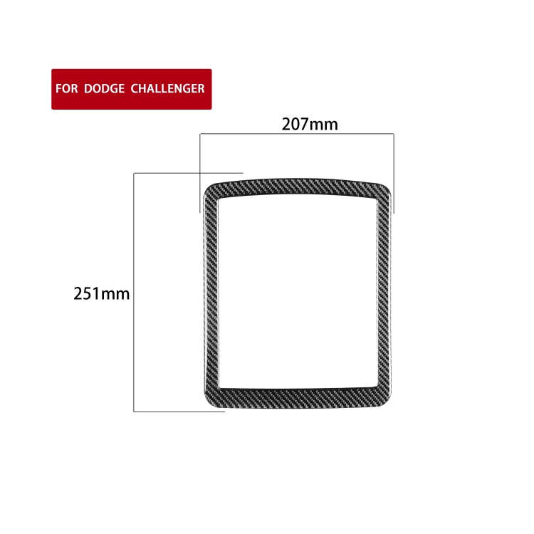 Carbon Fiber Car Reading Light Frame Decorative Sticker for Dodge Challenger 2015 to Now, Left Dr...