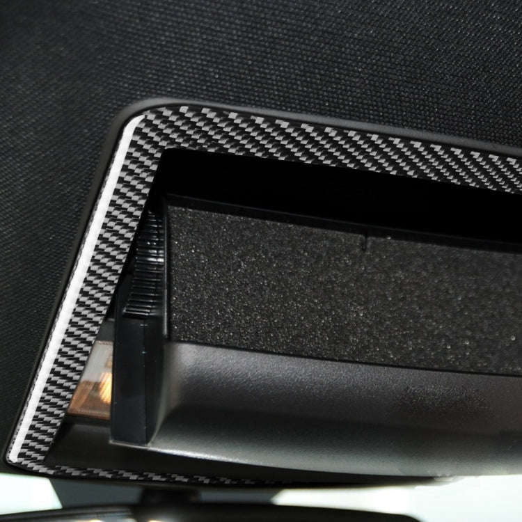 Carbon Fiber Car Reading Light Frame Decorative Sticker for Dodge Challenger 2015 to Now, Left Dr...