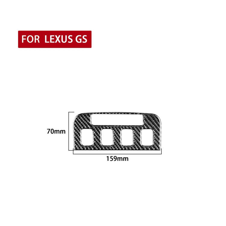 Carbon Fiber Car Seat Control Panel Decorative Sticker for Lexus GS 2006-2011,Left and Right Driv...