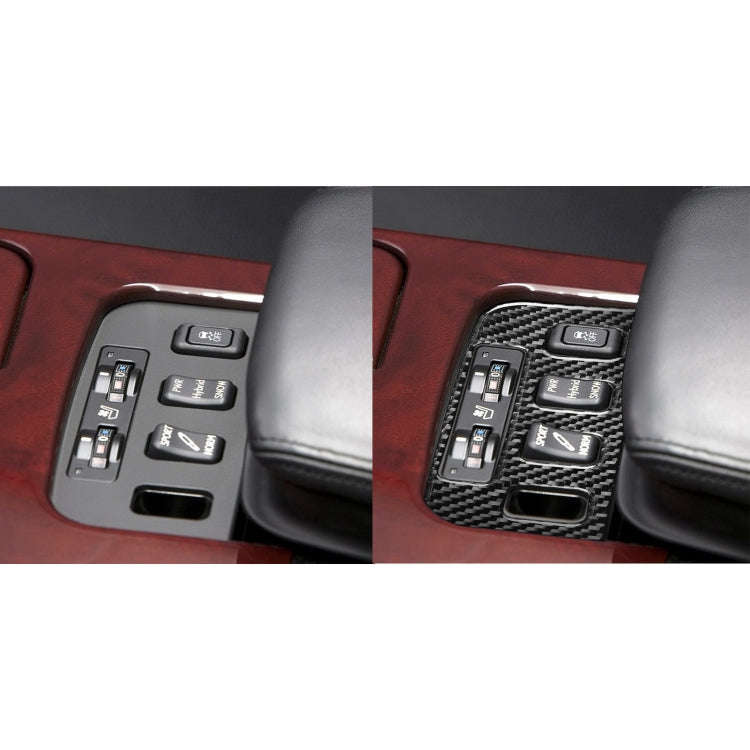 Carbon Fiber Car Seat Control Panel Decorative Sticker for Lexus GS 2006-2011,Left and Right Driv...