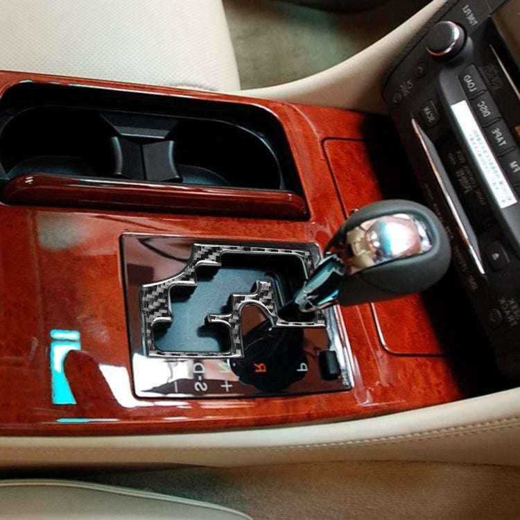 Carbon Fiber Car Gear Panel Inner Frame A Version Decorative Sticker for Lexus GS 2006-2011,Right...