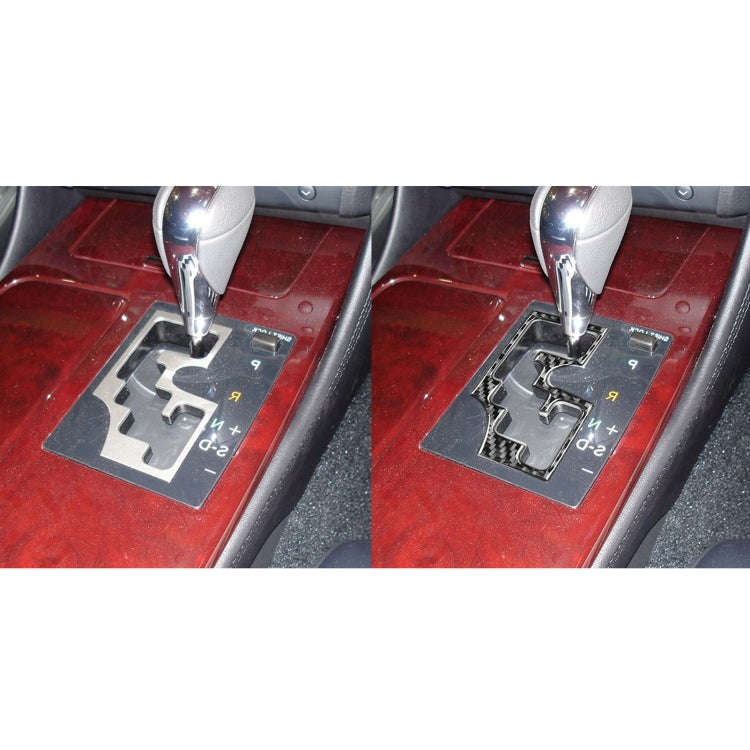 Carbon Fiber Car Gear Panel Inner Frame A Version Decorative Sticker for Lexus GS 2006-2011,Right...