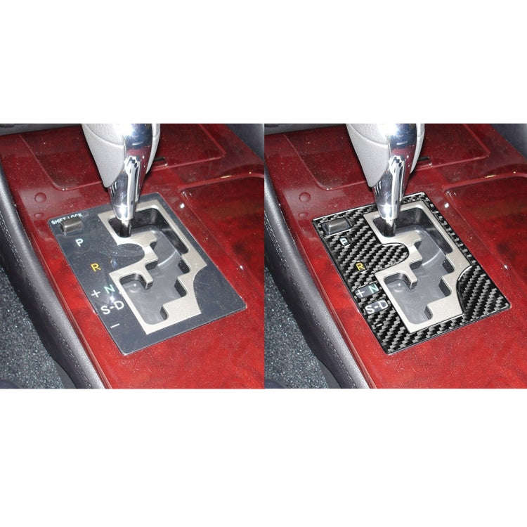 Carbon Fiber Car Gear Panel Outside Frame A Version Decorative Sticker for Lexus GS 2006-2011,Lef...