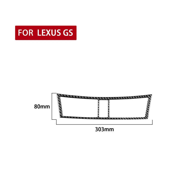 Carbon Fiber Car Central Control Air Outlet Decorative Sticker for Lexus GS 2006-2011,Left and Ri...