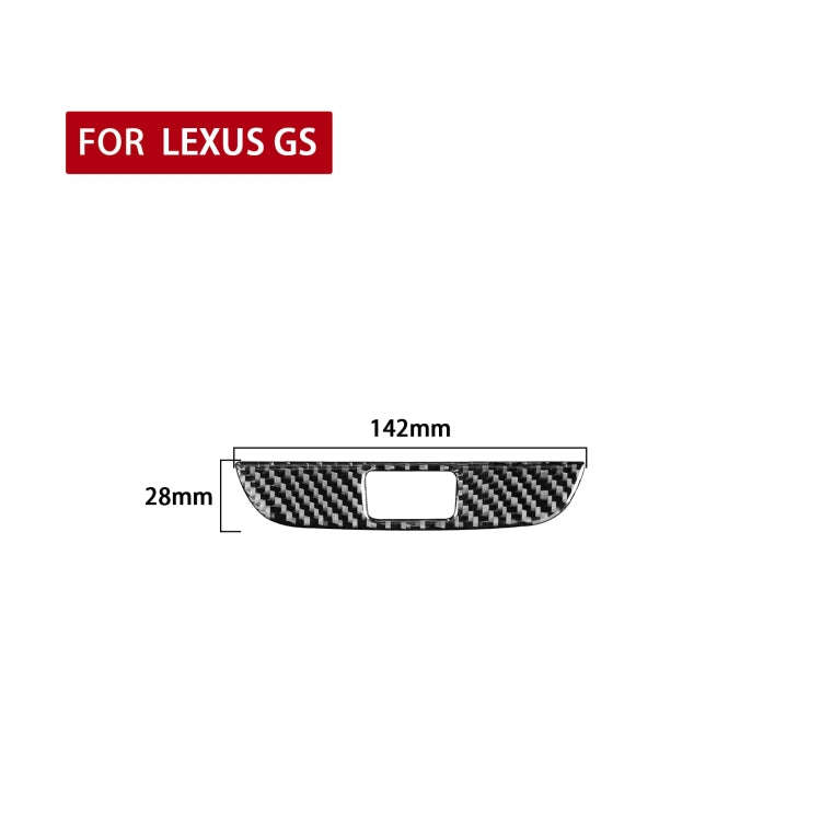 Carbon Fiber Car Double Flash Panel Decorative Sticker for Lexus GS 2006-2011,Left and Right Driv...