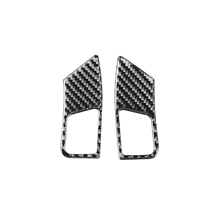 2 PCS / Set Carbon Fiber Car Steering Wheel Button B Version Decorative Sticker for Lexus GS 2006...