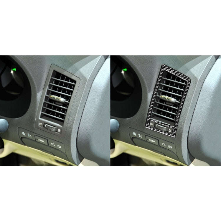 2 PCS / Set Carbon Fiber Car Left and Right Air Outlets Decorative Sticker for Lexus GS 2006-2011...