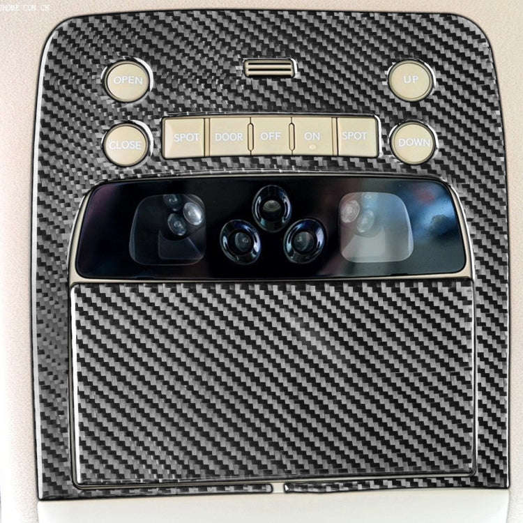 2 PCS / Set Carbon Fiber Car Reading Light Panel A Version Decorative Sticker for Lexus GS 2006-2...