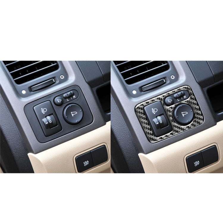 Carbon Fiber Car Rearview Mirror Adjustment Switch Frame Decorative Sticker for Honda CRV 2007-20...