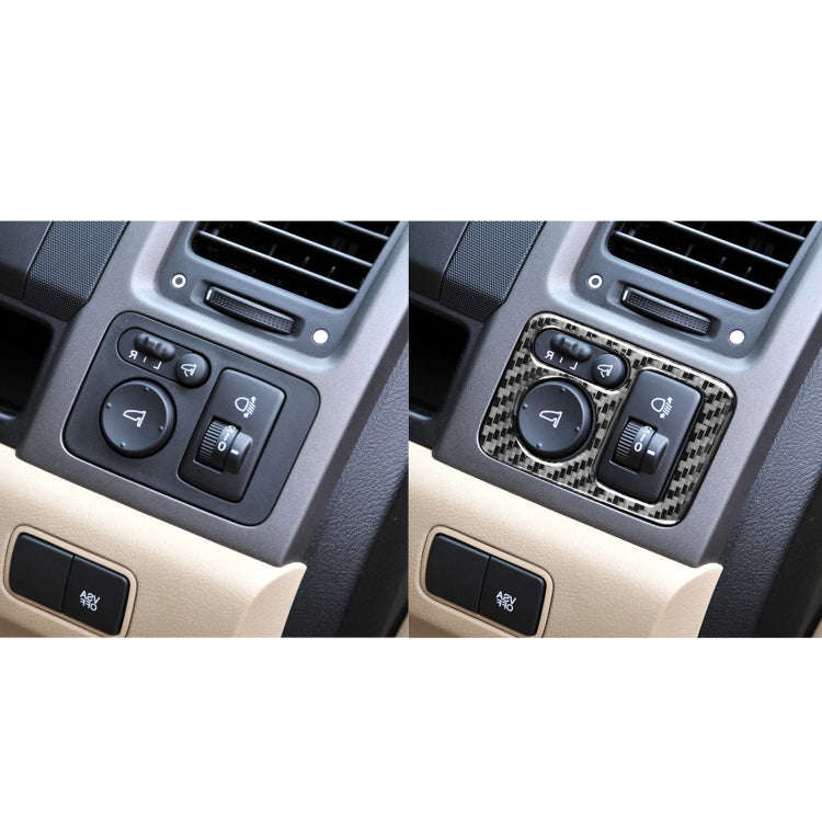 Carbon Fiber Car Rearview Mirror Adjustment Switch Frame Decorative Sticker for Honda CRV 2007-20...