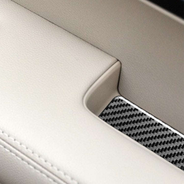 4 PCS / Set Carbon Fiber Car Inner Armrest Gasket Decorative Sticker for Honda CRV 2007-2011,Left...