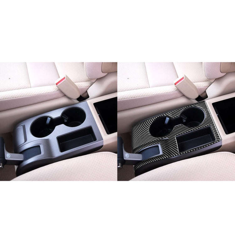 Carbon Fiber Car Cup Holder Panel Decorative Sticker for Honda CRV 2007-2011,Left Drive