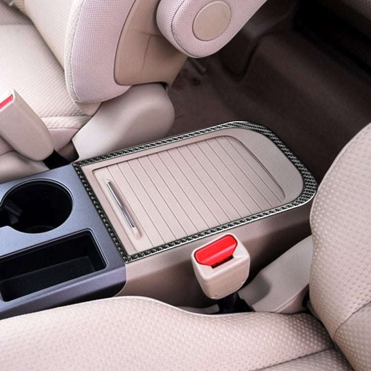 Carbon Fiber Car Handheld Box Panel Frame Decorative Sticker for Honda CRV 2007-2011,Left and Rig...