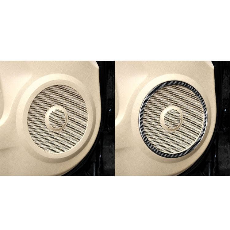 4 PCS / Set Carbon Fiber Car Door Horn Ring Decorative Sticker for Honda CRV 2007-2011,Left and R...