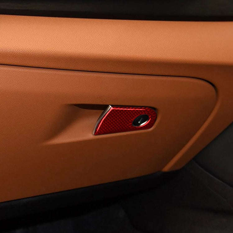 Carbon Fiber Car Co-pilot Storage Decorative Sticker for Alfa Romeo Giulia 2017-2019,Right Drive ...