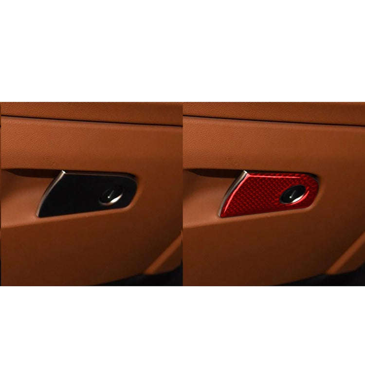 Carbon Fiber Car Co-pilot Storage Decorative Sticker for Alfa Romeo Giulia 2017-2019,Right Drive ...