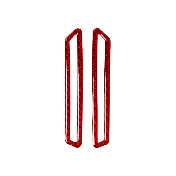 2 PCS / Set Carbon Fiber Car A-pillar Air Outlet Panel Decorative Sticker for Alfa Romeo Giulia 2...