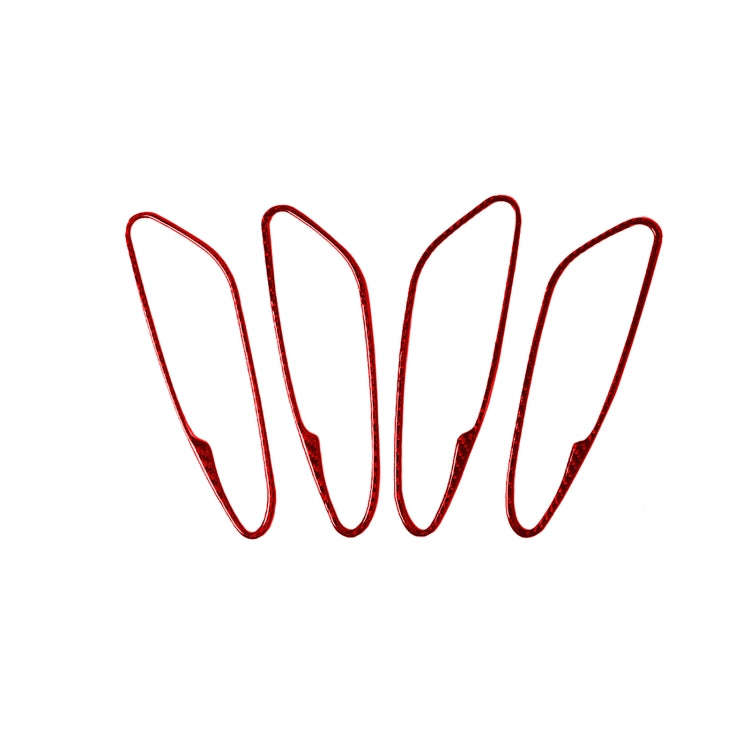 4 PCS / Set Carbon Fiber Car Inner Door Handle Frame Decorative Sticker for Alfa Romeo Giulia 201...