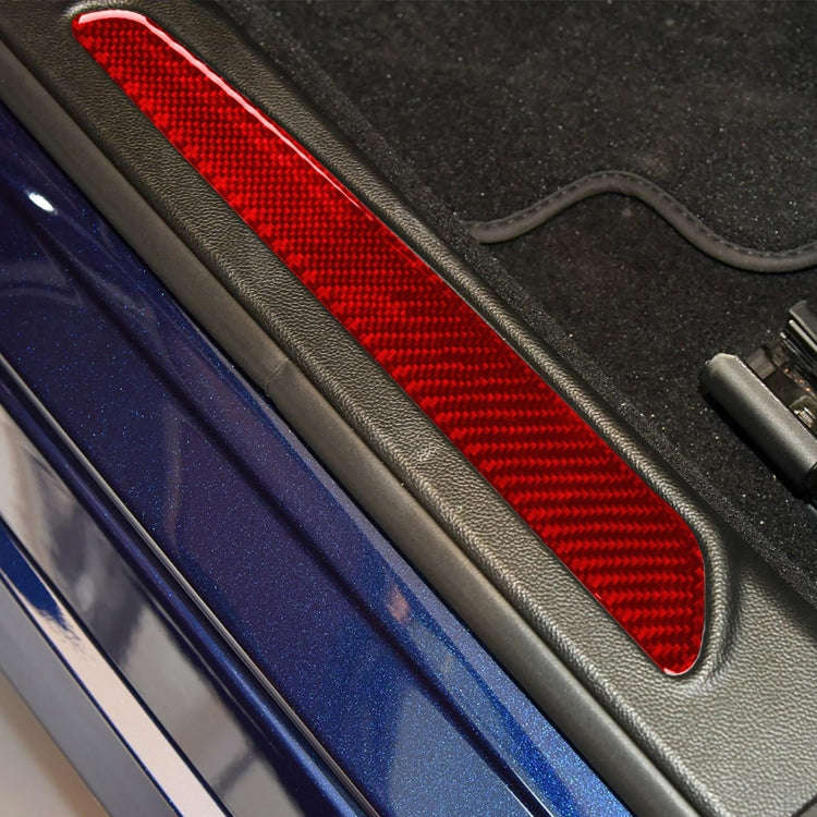 2 PCS / Set Carbon Fiber Car Welcome Pedal Decorative Sticker for Alfa Romeo Giulia 2017-2019,Lef...