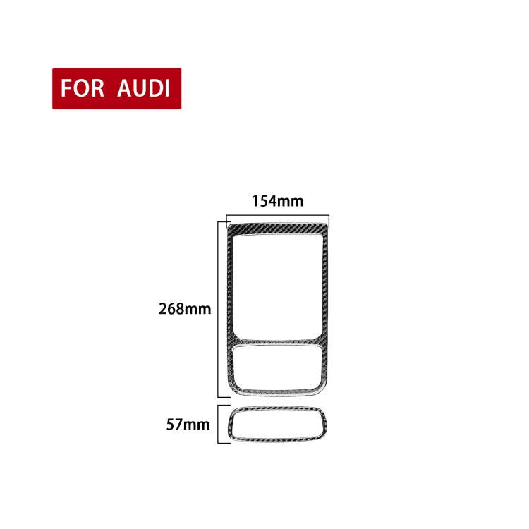 2 PCS / Set Carbon Fiber Car Reading Lamp Frame Decorative Sticker for Audi Q3 2013-2018,Left and...