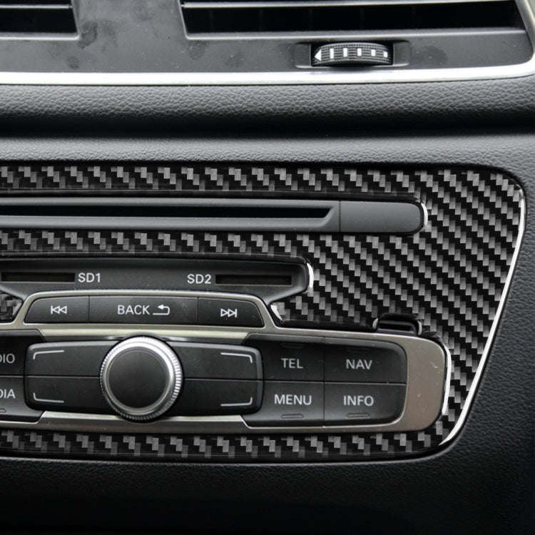 Carbon Fiber Car Central Control CD Panel Decorative Sticker for Audi Q3 2013-2018,Left and Right...