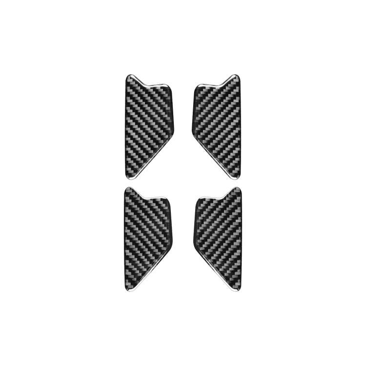 4 PCS / Set Carbon Fiber Car Inner Door Bowl Decorative Sticker for Audi Q3 2013-2018,Left and Ri...