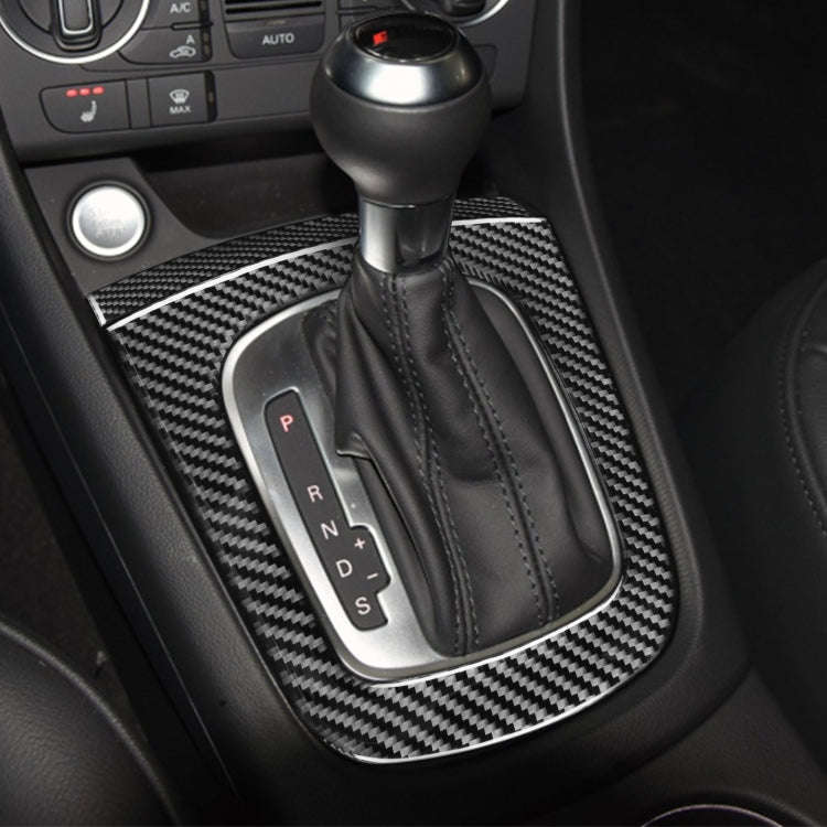 2 PCS / SetCarbon Fiber Car Gear Panel Decorative Sticker for Audi Q3 2013-2018,Left and Right Dr...