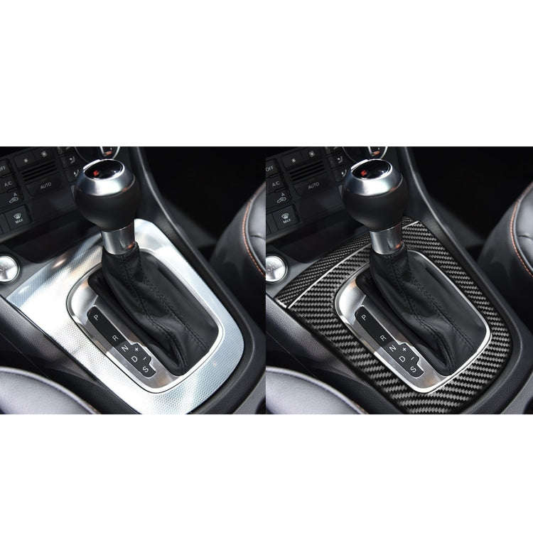 2 PCS / SetCarbon Fiber Car Gear Panel Decorative Sticker for Audi Q3 2013-2018,Left and Right Dr...