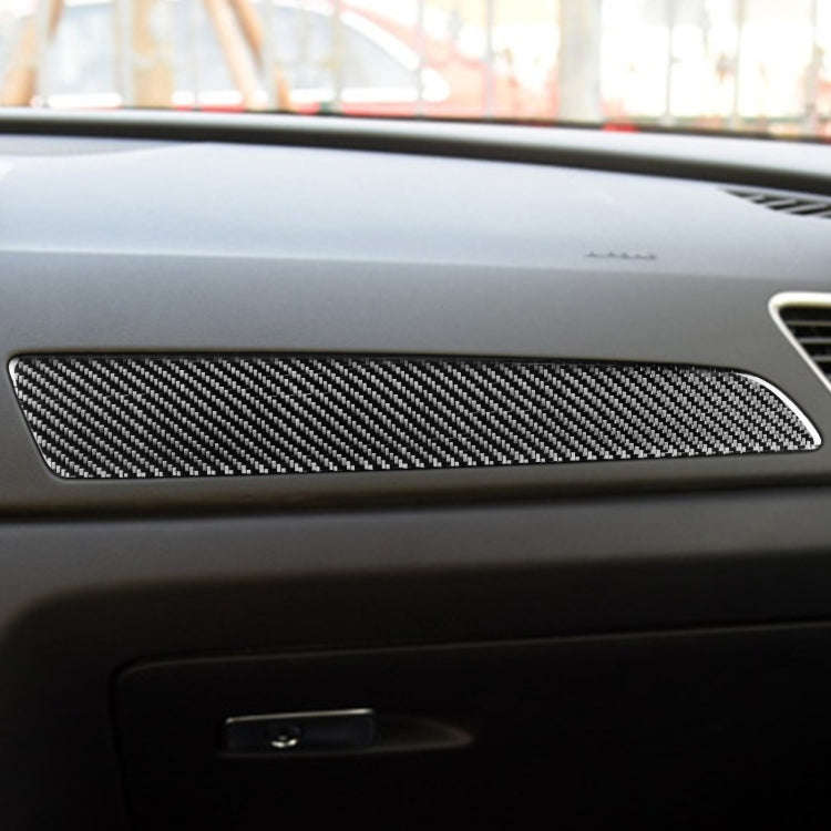 Carbon Fiber Car Co-pilot Trim Decorative Sticker for Audi Q3 2013-2018,Left Drive