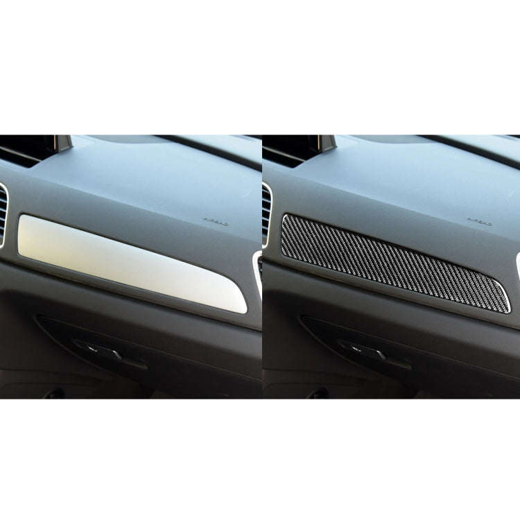 Carbon Fiber Car Co-pilot Trim Decorative Sticker for Audi Q3 2013-2018,Left Drive