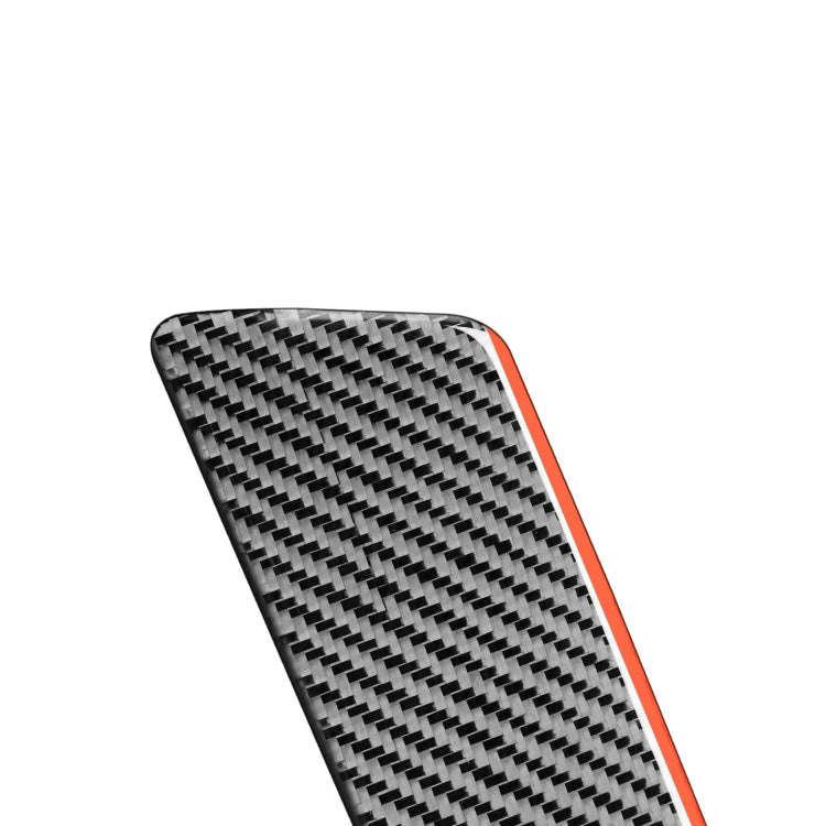 Carbon Fiber Car Co-pilot Trim Red Edge Decorative Sticker for Audi Q3 2013-2018,Right Drive