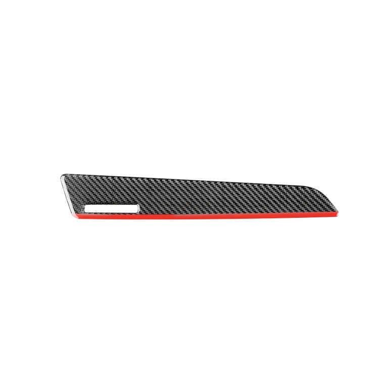 Carbon Fiber Car Co-pilot Trim Red Edge with Hole Decorative Sticker for Audi Q3 2013-2018,Left D...