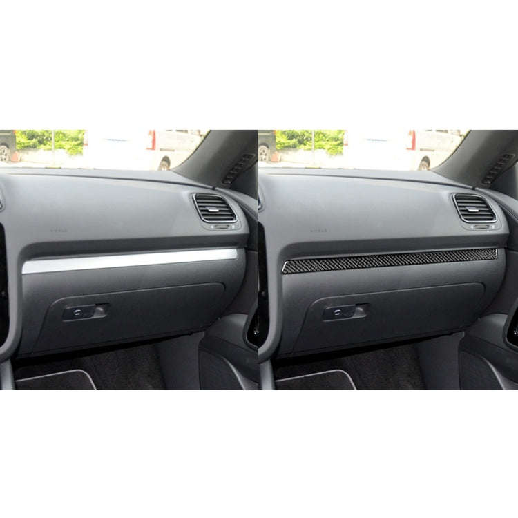 3 PCS / Set Carbon Fiber Car Dashboard Strip Decorative Sticker for Volkswagen Scirocco 2009-2016...