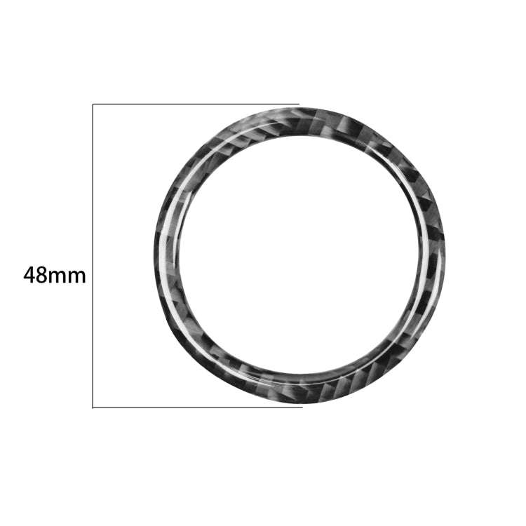 Carbon Fiber Car Ignition Switch Outside Decorative Sticker for Dodge Challenger 2015 to Now, Lef...