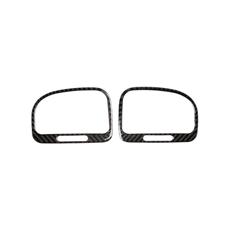 Carbon Fiber Car Left Right Air Outlet Decorative Sticker for Volkswagen Golf 6 2008-2012