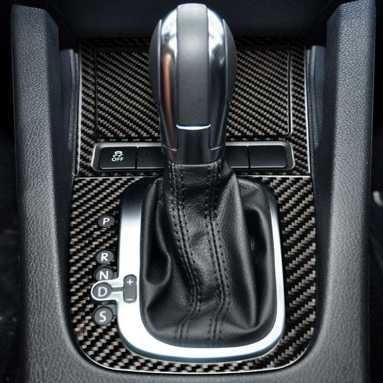 Carbon Fiber Car Ashtray Frame Decorative Sticker for Volkswagen Golf 6 2008-2012