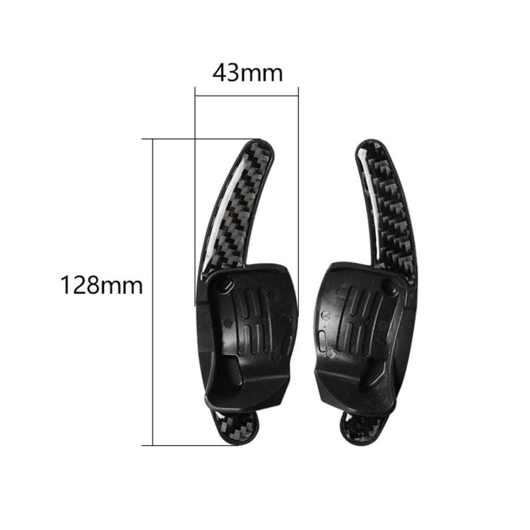 Carbon Fiber Car Central Steering Wheel Paddles Decorative Sticker for Volkswagen Golf 6 2008-2012