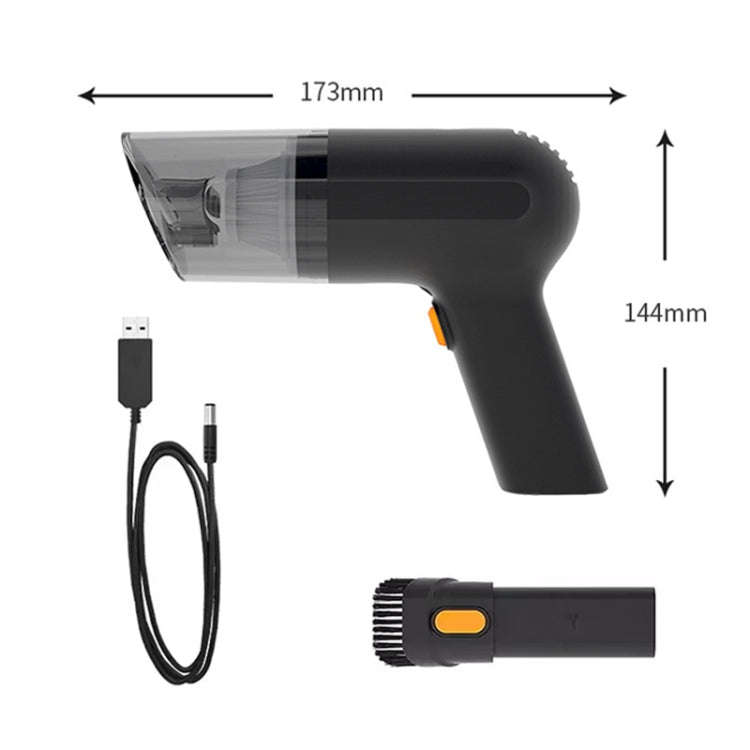 Car Portable Handheld Powerful Vacuum Cleaner Style: Wireless (Orange)