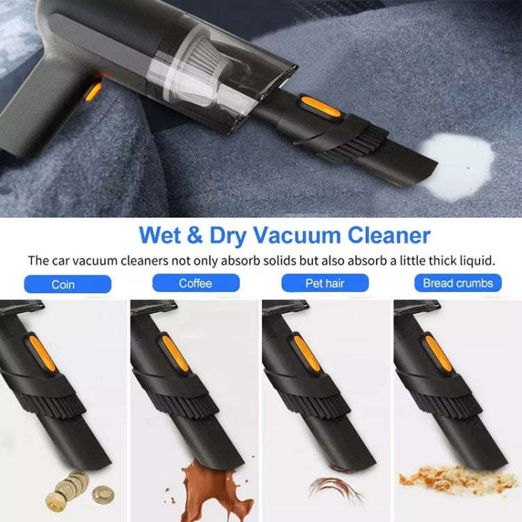 Car Portable Handheld Powerful Vacuum Cleaner Style: Wireless (Orange)