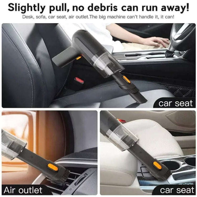 Car Portable Handheld Powerful Vacuum Cleaner Style: Wireless (Orange)