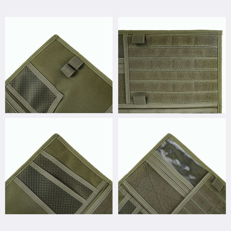 Car Sun Visor Storage Bag Glasses Frame Bill Clip (Army Green)