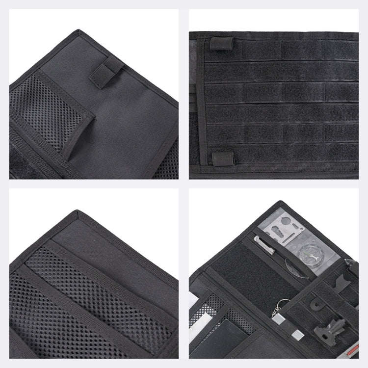 Car Sun Visor Storage Bag Glasses Frame Bill Clip (Black)