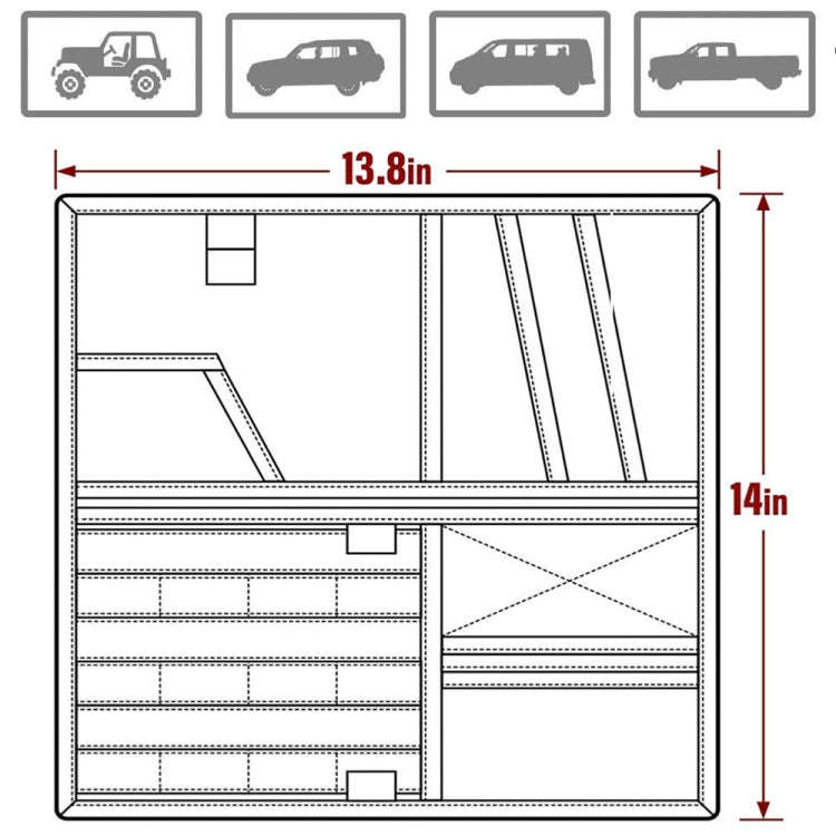 Car Sun Visor Storage Bag Glasses Frame Bill Clip (Army Green)