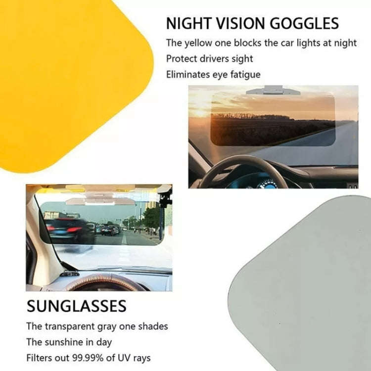Car Buttons Day Night 2 in 1 Dazzling Goggle Sunshade