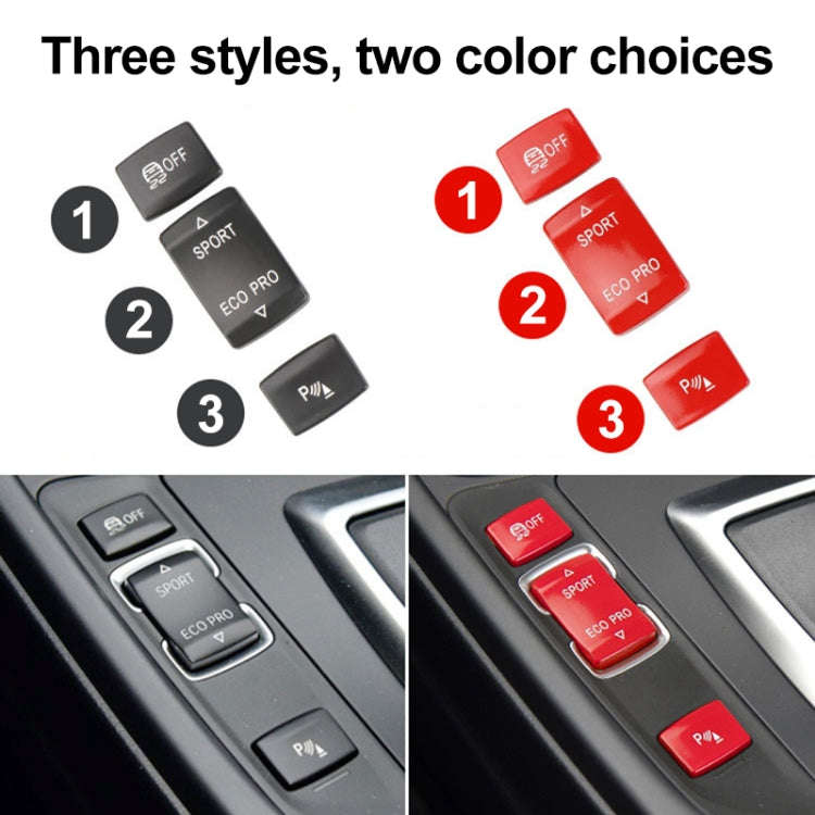 For BMW 3 Series Left Driving Car Central Control Multi-function Radar Button 6131 9252 912(Red)