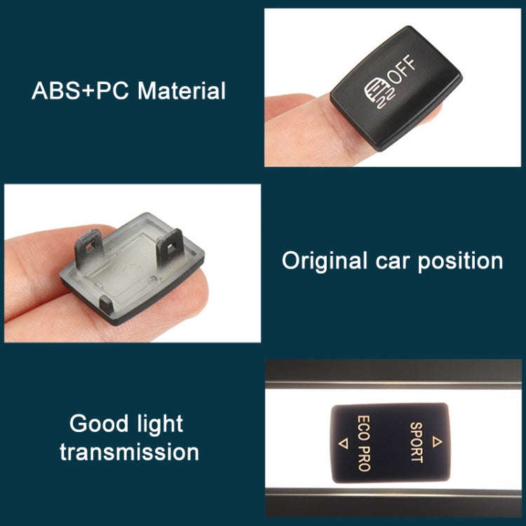 For BMW 3 Series Left Driving Car Central Control Multi-function ESP Button 6131 9252 912(Black)
